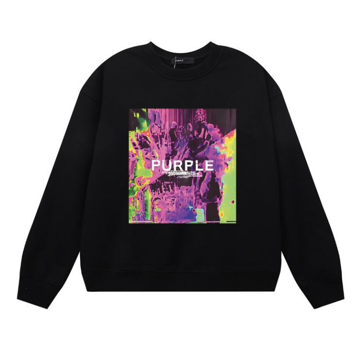 تي شيرت رجالي أرجواني بأكمام طويلة 1121 