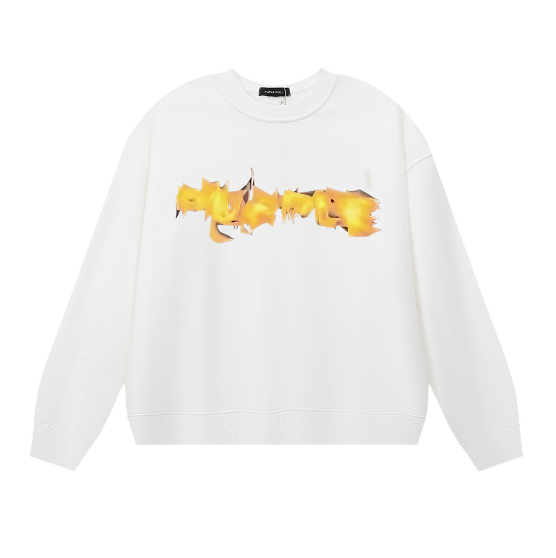 Purple Men's Long-Sleeve T-shirt Sweatshirt 1135