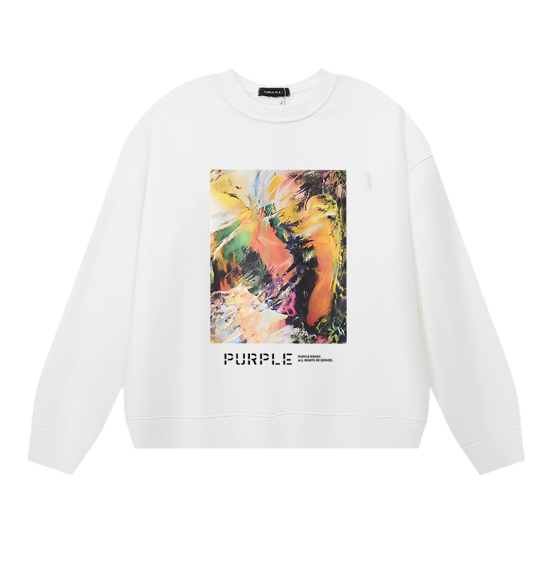 パープル メンズ 長袖 Tシャツ スウェットシャツ 1126 