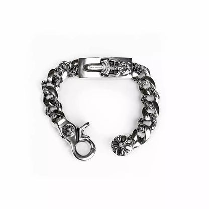Chrome Hearts ダガーID ファンシーリンククリップブレスレット -6
