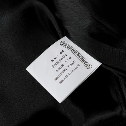 Chrome Hearts レイヤードクロス バーシティジャケット - ブラック ホワイト ストリートスタイル アウターウェア 2208 