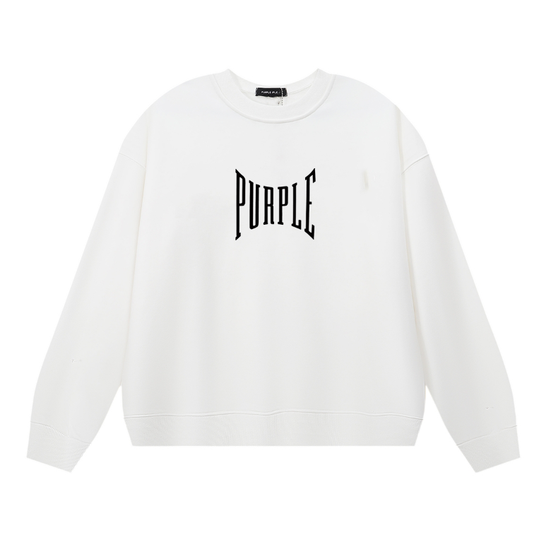 Purple  Men's Long-Sleeve T-shirt Sweatshirt 1156