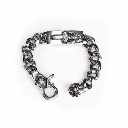 Chrome Hearts ダガーID ファンシーリンククリップブレスレット -6