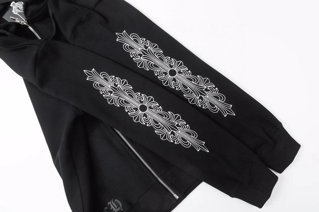Chrome Hearts Zip Up Hoodie 8515