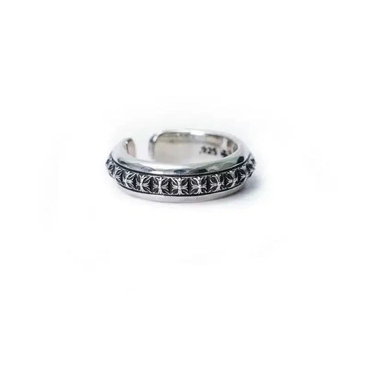 Chrome Hearts PLUS PYRAMID OPEN BAND RING